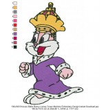 130x180 Princess BaBs Bunny Looney Tunes Machine Embroidery Design Instant Download